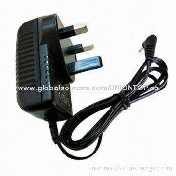 12V 1A UK plug wall mount adapter with CE and FCC marks